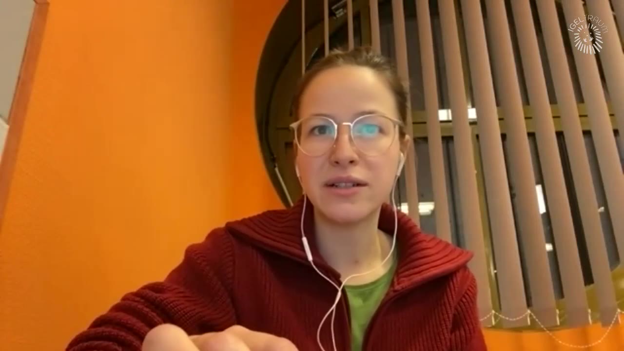 Standbild aus dem Interview mit Katharina Springer